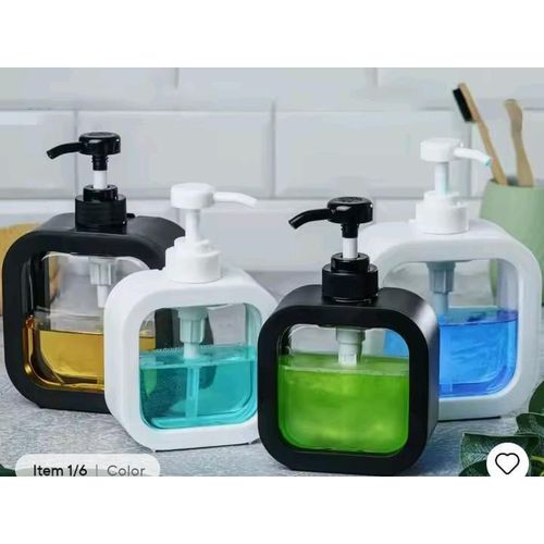 product_image_name-Generic-500ml Liquid Soap Dispenser – Wall / Counter Use Bathroom & Kitchen Pump-1