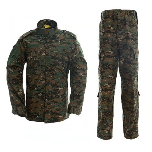 Military Uniform Camouflage Suit Men Combat Shirt Coat Pant Set