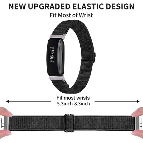 Generic Smart Watch Bands for Fitbit Inspire 2/ Inspire HR, Elastic  Adjustable Soft Strap Wristbands Replacement Bands(Black) @ Best Price  Online