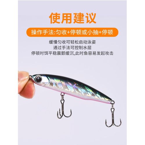 Generic Small Silver Fish Submerged Pencil Chattering Ultra-Long Throw Lure  Lure Slow Sinking Micro Fresh Water Sea Fishing Yellowcheck Carp Topmouth  Culter Widely Loved @ Best Price Online