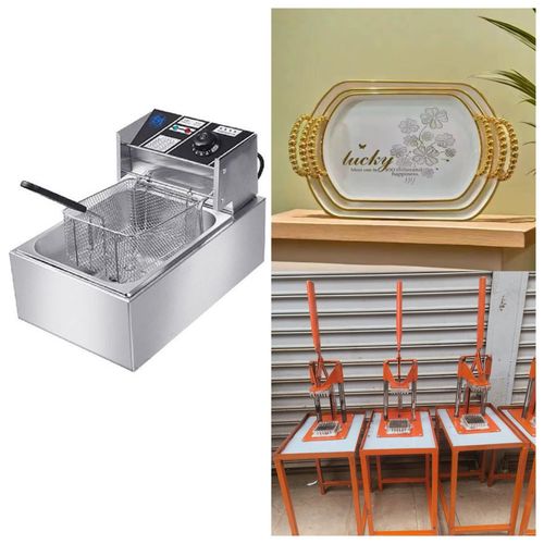 product_image_name-Generic-!!!BEST VALUE COMBO – COMMERCIAL KITCHEN ESSENTIALS!!!! Electromate 6L Deep Fryer + Set of 3 Acrylic Trays + 1pc Commercial Chips Cutter -1