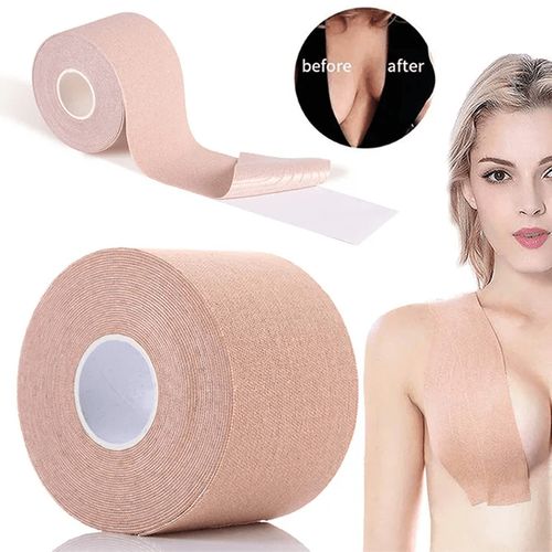 Adhesive Invisible Boob Tape Invisible Bandeau Bra For Women Push