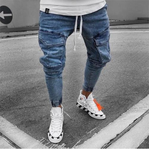 Mens jeans with side pockets shop