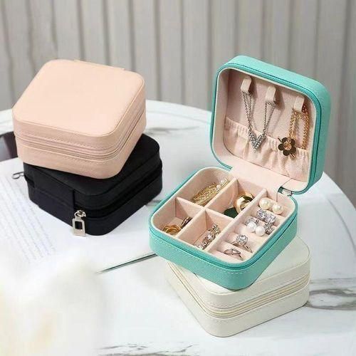 product_image_name-Generic-Jewelry Travel Case Organizer- Portable Storage Boxes Display For Rings, Earrings, Necklaces etc-2