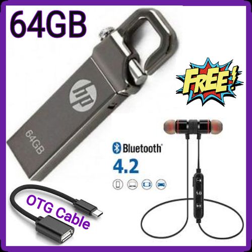 product_image_name-HP-Quality Flash Disk 64GB+ Free OTG And  Earphones-1