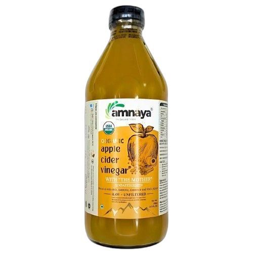 product_image_name-amnaya-Organic Apple Cider Vinegar WITH "THE MOTHER"-UNPasteurized,RAW PLUS  UNFILTERED-Blended with Amla,Turmeric,Cinnamon and Black Pepper-500ml.-4