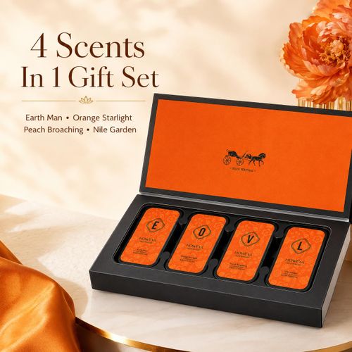 Fashion HOWEYA 4-in-1 Solid Perfume Gift Set, Alcohol-Free