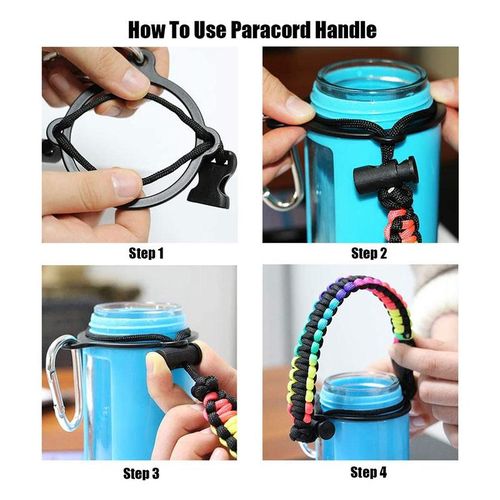 Paracord Handles Meets Hydro Flask Standard Mouth Bottle