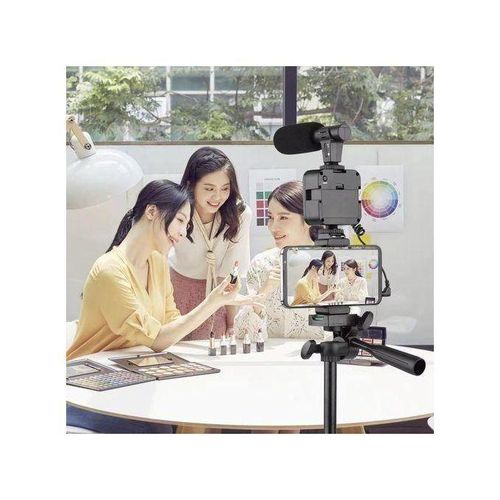 product_image_name-Generic-Vlogging Kit KIT-05LM with Tripod Stand – Complete Smartphone Video Recording Set-6