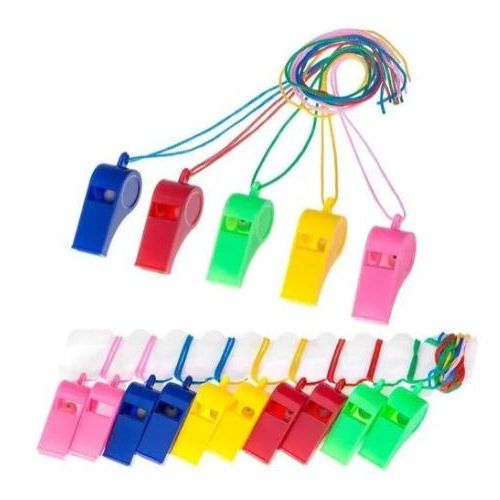 product_image_name-Generic-5 Pcs Plastic Referee Sports Game Whistles-1
