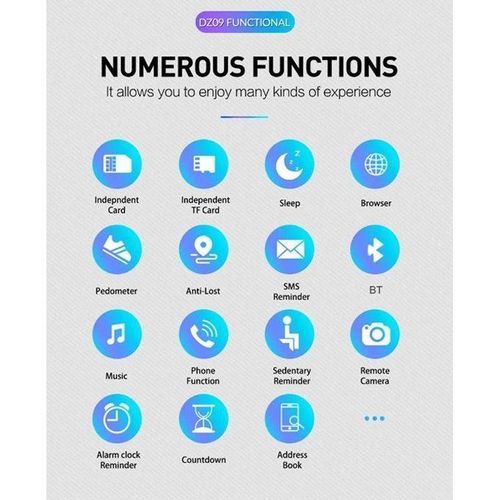 product_image_name-Generic-W007 Smart Watch with SIM Card Support, Call Function, Camera and Expandable Memory-5