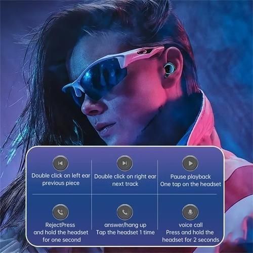 product_image_name-Generic-Wireless earphones Bluetooth touch noise cancelling stereo earbuds - black-3