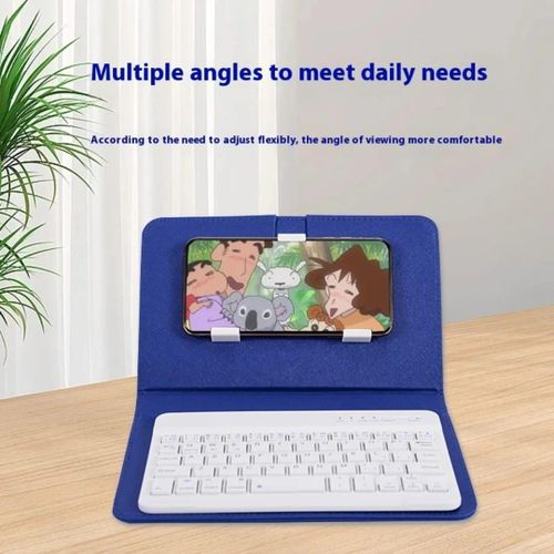 product_image_name-Generic- BT 3.0 Wireless Keyboard Cover with Leather Case for Smart Phone-6