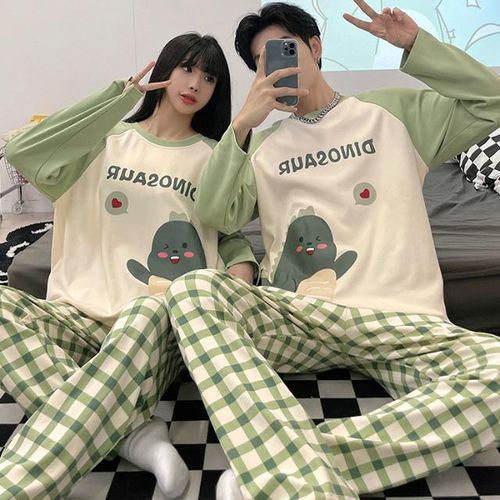 Generic Cute Couple Pajama Sets For Mens Pyjama Loungewear Nightwear Long Sleeve Sleep Trousers Cotton Pajamas Sleepwear Lover Pijamas Best Price Online Jumia Kenya