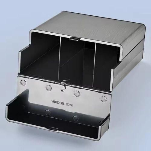 product_image_name-Generic-Premium Metal Cigarette Case Holder – Portable Storage Box for 40 Cigarettes-2