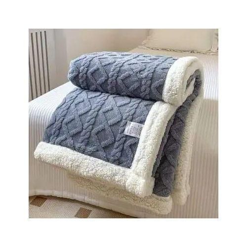 product_image_name-Generic-6*6 Fleece blanket Thick Sherpa Throw Blanket -1