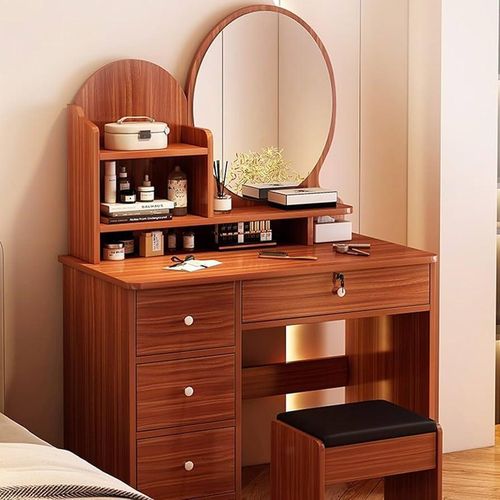 product_image_name-Generic-White Executive Dressing Table with Mirror and Seat -1