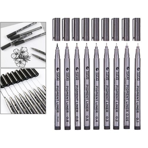 Generic Pigment Liner Micro Liner Drawing Pens Makers Waterproof Ske @ Best  Price Online