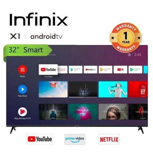 product_image_name-Infinix- X1,32" Inch Frameless Smart Android Bluetooth TV HDMI USB+FREE Wall Bracket-2