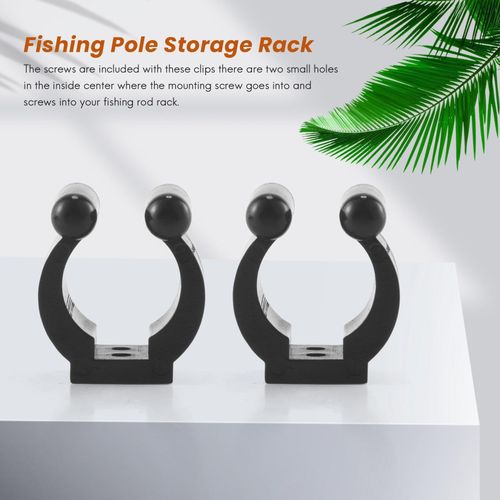 915 Generation 20 Pcs Fishing Pole Rod Holder Clips Black 16Mm Inside Dia  Fishing Rod Storage Clips @ Best Price Online