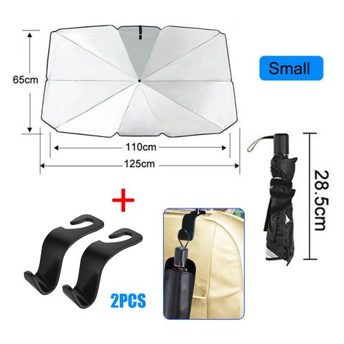 Generic Foldable Car Sun Shade Protector Parasol Car Front Window Sunshade  Covers UV Protection Interior Windshield Car Umbrella Shade @ Best Price  Online