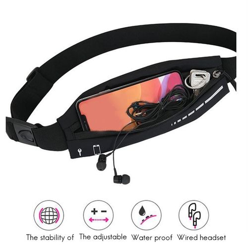 Generic Running Belt for Women Men Running Waist Pack Phone Holder