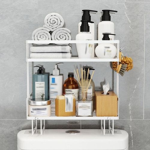 Generic 2 Tier Bathroom Over The Toilet Storage Shelf, Bathroom Storage ...