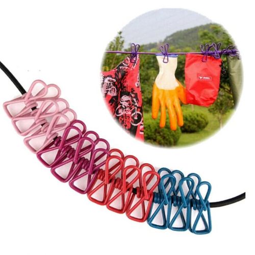 Generic 2 In 1 Clothes Line With Pegs Clips For Outdoors Camping Caravan  Travel @ Best Price Online