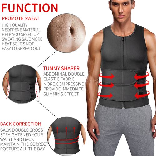 Shop Generic Men Slimming Body Shaper Waist Trainer Trimmer Belt Corset For  Abdomen Belly Shapers Tummy Control Fitness Compression Shapewear(#Black)  Online