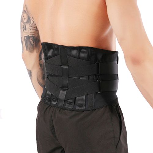 Generic (Black)JUUMMP Back Support Belt Lumbar Orthopedic Corset