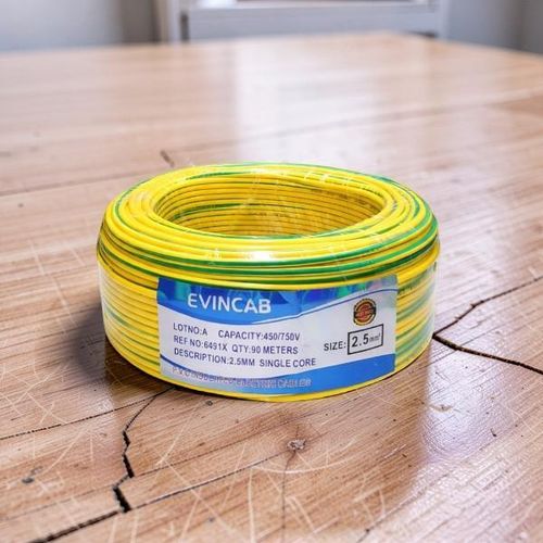 product_image_name-Evin-Yellow Green 2.5mm Single Core Smooth Outer Sheath Flame Retardant Indoor Electrical Wiring Cable-1