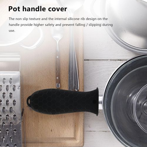 Heat-Resistant Silicone Handle Covers Skillet Frying Pan Pot