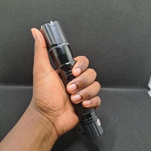 product_image_name-Generic-288 Type Self-Defense Flashlight Torch with Laser & Electric Shock Protection-1