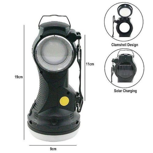 product_image_name-Generic-Portable Solar LED Lantern Torch – Rechargeable Hanging Camping Light with AC & Solar Charging-4