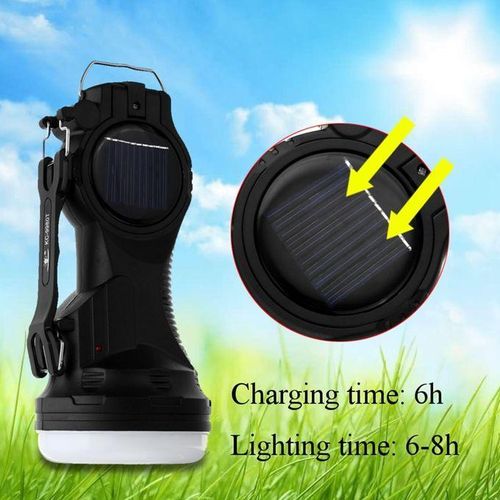 product_image_name-Generic-Portable Solar LED Lantern Torch – Rechargeable Hanging Camping Light with AC & Solar Charging-5