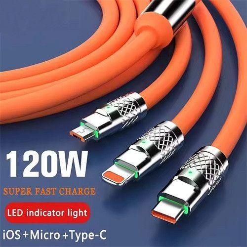product_image_name-Generic-6A 120w Super Fast Charge 3in1 USB Charging Data Cable-1