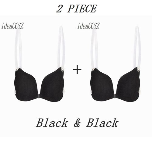 Fashion ABCDEF Cup Silicone Bra Push Up Bra Backless Magic Bra  Fly-SF2276-black-2--A @ Best Price Online