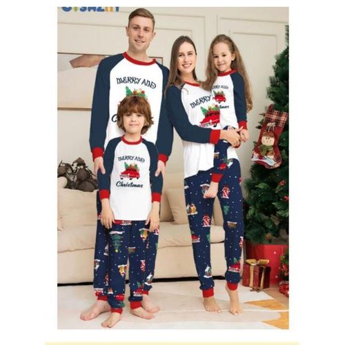 product_image_name-Generic-Christmas Cotton Women Pajamas Set Suit Female Xmas wear Two Piece-1