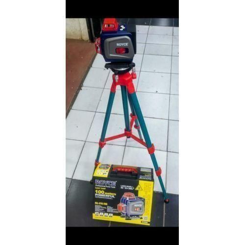 product_image_name-Royce-4D Laser Level With Tripod – 100m Range, High-Precision Leveling-1