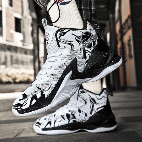 Generic Fashion Basketball Shoes High Top Leather Basketball Shoes 5 Black Best Price Online Jumia Kenya