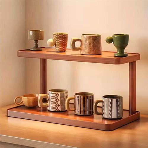 product_image_name-Generic-Mini Durable Desktop Storage Rack Wood Storable Cup Holder Multipurpose Tabletop Stand Storage Shelf-3