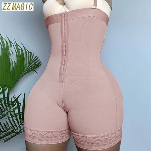 Fashion Fajas Colombianas Shaper Corset Bodysuit High Compression Shapewear  Women Lace Firm Zipper Skims Kim Kardashian Faja Sudation @ Best Price  Online