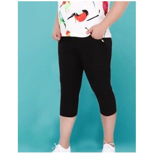 16 Jeans Plus Size Female Elastic Pants Capris 6xl 5xl High Waist Women  Super hot pants @ Best Price Online