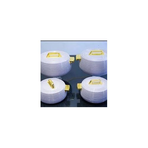 product_image_name-Generic-Smart Hot Pot 4 in 1 Elegant White & Gold Cookware Set-1