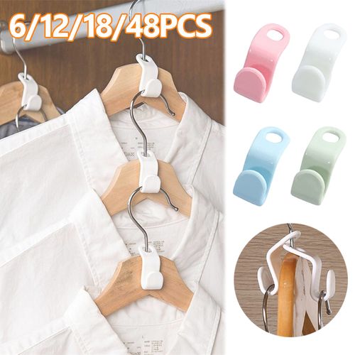 Clothes Hanger Connector Hooks, Cascading Hangers Hooks Space Saving  Organizer for Closet(100 Pack,White) 