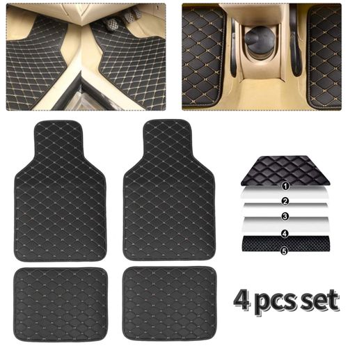 Generic Universal Car Floor Mats 4 Piece Set Waterproof Car Leather Floor Mats Set Best Price Online Jumia Kenya