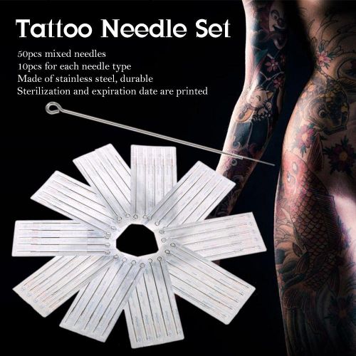 15,30,50,100 pcs Disposable Sterile Tattoo Needles 1RL Tattoo Supplies |  eBay