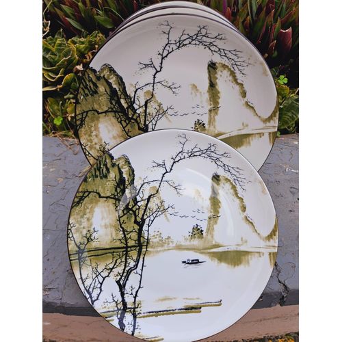 product_image_name-Generic-Set of 6 Ceramic Dinner Plates with Tree Design-1