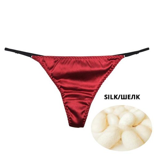 Generic Sexy Women Silk Thong G-String Luxury Low Waist Panties Women  Underwear Underpants Erotic Lingerie Briefs Sex T-Back Thong @ Best Price  Online