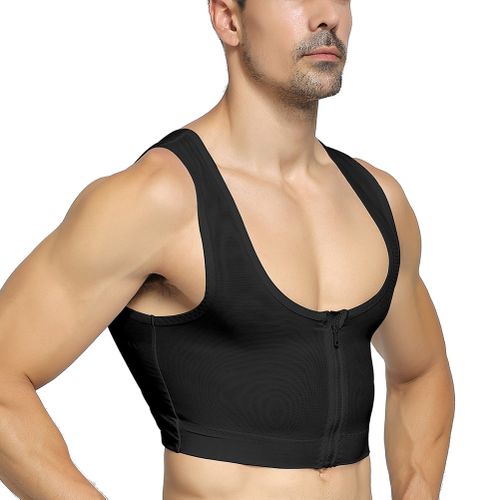 Fashion Chest Compression Vest Men Gynecomastia Body Shaper Sleeveless  Posture Corrector- @ Best Price Online